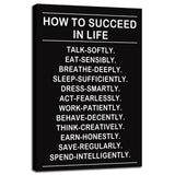 Inspirational Office Wall Decor Motivational Discipline Noun Canvas Wall Art Posters Prints Entrepreneur Quote Wall Picture Paintings Artwork Home Bedroom Framed Ready to Hang[12''W X 18''H]