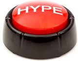 Hype Button | Hip Hop Air Horn Sound Effect Button (Batteries Included) Stocking Stuffer Back to School Classroom Teacher Office Desk Sales Marketing Gag Nut Funny Toy Live Streaming Gaming DJ Remix