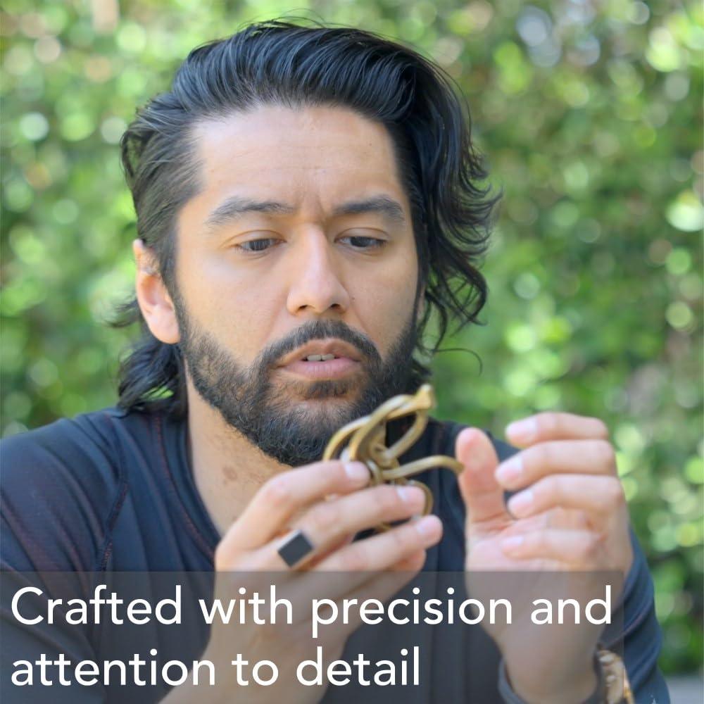 BePuzzled | Key Hanayama Metal Brainteaser Puzzle Mensa Rated Level 1, for Ages 12 and Up