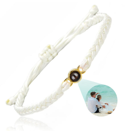 SUPHELPU Custom Bracelets with Picture Inside, Picture Bracelet Personalized Photo, Women's Identification Bracelets, Memorial Gifts for Loved One