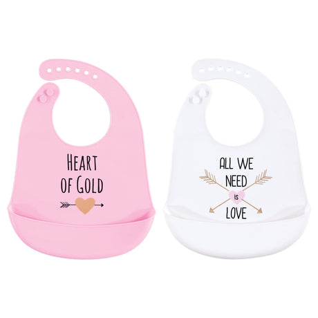 Hudson Baby Unisex Baby Silicone Bibs, Perfect Gentlemen, One Size