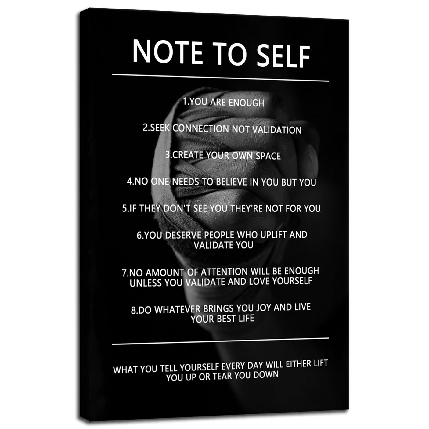 Inspirational Office Wall Decor Motivational Discipline Noun Canvas Wall Art Posters Prints Entrepreneur Quote Wall Picture Paintings Artwork Home Bedroom Framed Ready to Hang[12''W X 18''H]