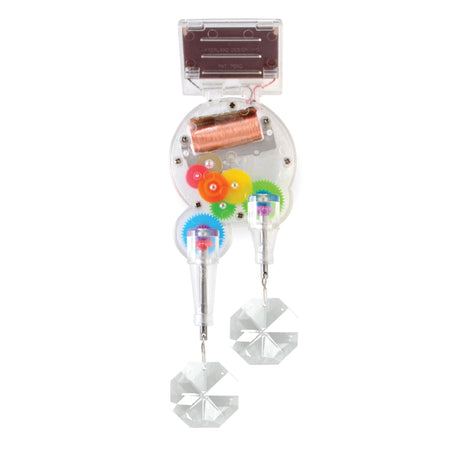 Kikkerland Solar Powered Rainbow Maker – Prism Suncatcher, Fun Home Window Decor – Unique Gift for Christmas & Birthdays – Single Crystal
