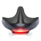 YLG Oversized Comfort Bike Seat Comfortable Replacement Bike Saddle Memory Foam Soft Bike Saddle Waterproof Universal Fit Bicycle Seat for Women Men
