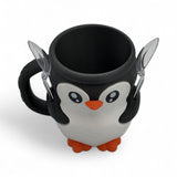 Penguin Ice Cream Pint Holder – Fits Standard Pints – Dual Spoon Sockets – Keeps Hands Warm – Fun Penguin Design with Vibrant Colors – Reusable Ice Cream Sleeve - Ramen Noodle Holder