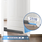 MAXTID Large Door Draft Stopper for Bottom of Doors 36” Under Door Draft Noise Blocker Black Gap Stoppers Door Draft Guard for Bottom of Doors Adjustable Door Seal Sweep Draft Home Essentials Gadgets