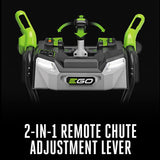 EGO Power+ SNT2112 21-Inch 56-Volt Lithium-Ion Cordless Snow Blower with Steel Auger - (2) 5.0Ah Batteries and Dual Port Charger Included, Black