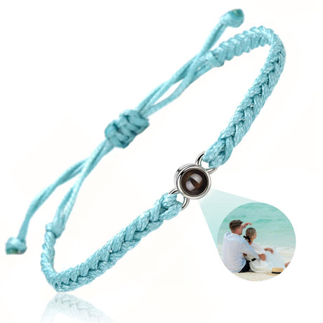 SUPHELPU Custom Bracelets with Picture Inside, Picture Bracelet Personalized Photo, Women's Identification Bracelets, Memorial Gifts for Loved One