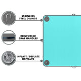 AWSUM Inflatable Floating Dock Air Dock Platform Floating Island Raft with None-Slip Surface for Pool Beach Ocean