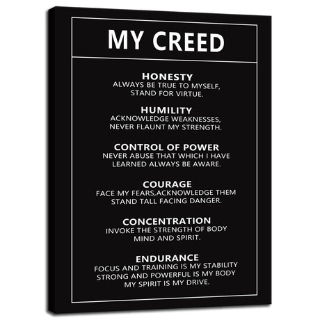 Inspirational Office Wall Decor Motivational Discipline Noun Canvas Wall Art Posters Prints Entrepreneur Quote Wall Picture Paintings Artwork Home Bedroom Framed Ready to Hang[12''W X 18''H]