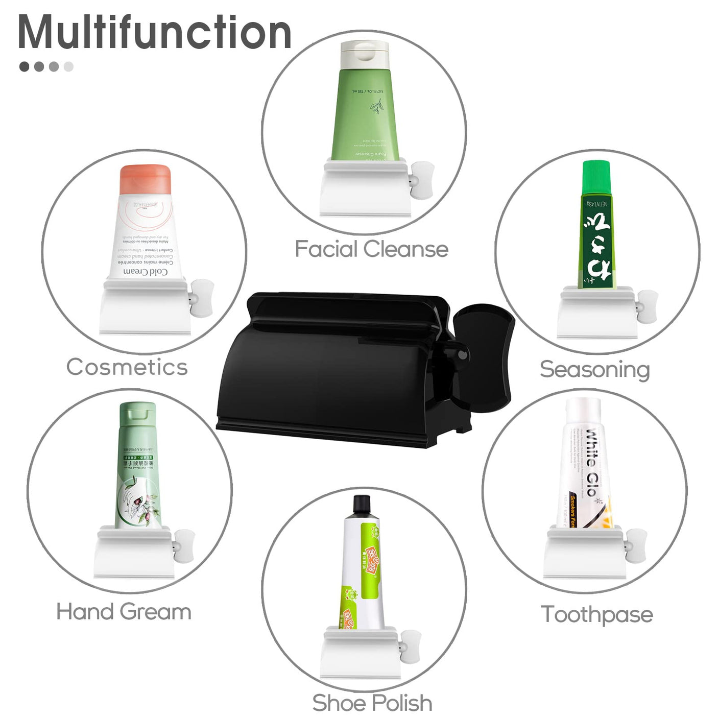 LAMY Toothpaste Squeezer, 3 PCS Tube Squeezer Bathroom and Kitchen Gadgets for Various Tube-Based Cosmetics and Sauces, Home and Apartment Essentials