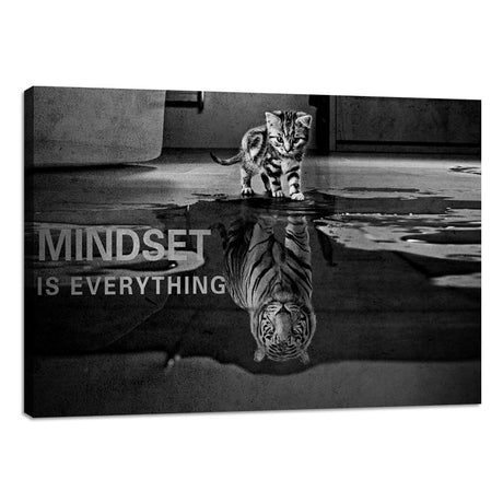 Success Tree Inspirational Quote Canvas Wall Art Motivational Motto Painting Inspiring Entrepreneur Posters Prints Artwork Decor Framed for Home Office Classroom Ready to Hang - 12" Wx18 H