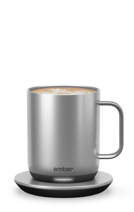 Ember Temperature Control Smart Mug 2, 14 Oz, App-Controlled Heated Coffee Mug with 80 Min Battery Life and Improved Design, White