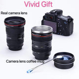 Camera Lens Coffee Mug, Fun Photo Stainless Steel Lens Mug Thermos Great Gifts for Photographers,Home Supplies,Friends,School Rewards