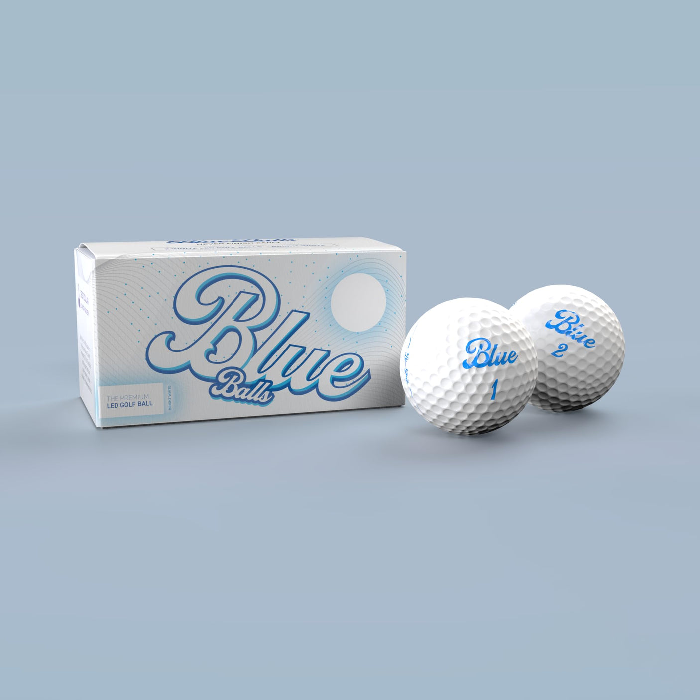 Blue Balls Premium LED Light Up Golf Balls | Glow in The Dark | Night Golf | Funny Gift | Bachelor Party