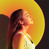 YouOKLight Sunset Lamp, Sunset Projector Lamp 10W LED Sunset Light Night Light 180 Degree Rotation Romantic Rainbow Light USB Charging for Bedroom Party Home Decor, Rainbow…