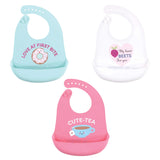 Hudson Baby Unisex Baby Silicone Bibs, Perfect Gentlemen, One Size