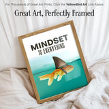Motivational Wall Art Posters for Home, Office - Mindset is Everything - LARGE 11X14 - Inspirational Gifts for Men, Students - Entrepreneur Wall Art Decor - Uplifting Self-Improvement Positive Quotes