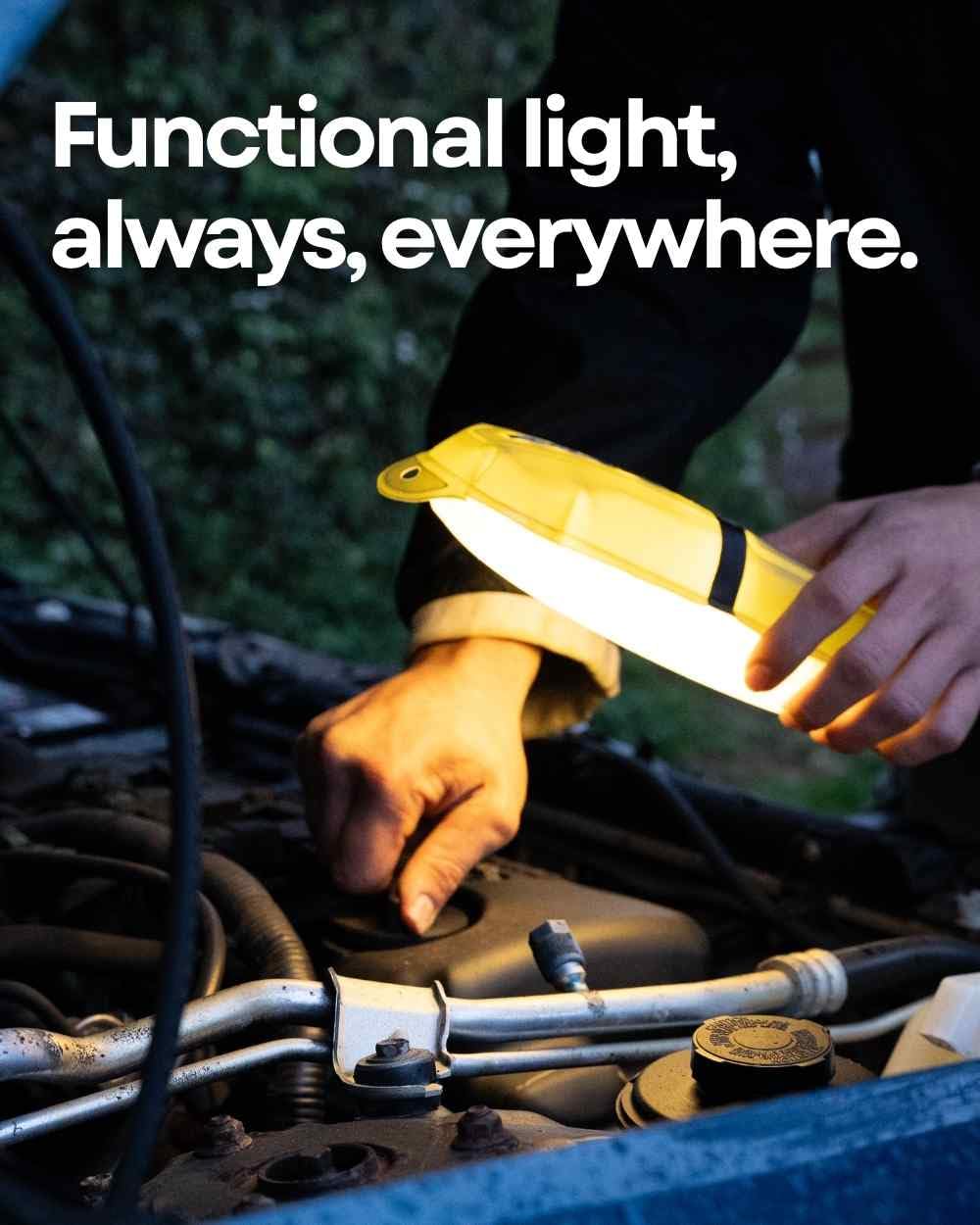 Inflatable LED Light Portable Lightweight Multicolor Camping Light Trip (4 Lighting Modes)