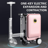 SE3S Smart Rideable Suitcase Electric Luggage Scooter For Travel (black)