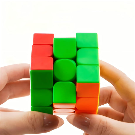Giant Magic Cube, 18CM Big 3x3 Speed Cube Color-Matching 3D Sensory Puzzle Box Super Large Birthday Christmas Stocking Stuffers Gift for Kids Adults Fidget Toy Brain Teasers Cubing Classroom Speed Toy