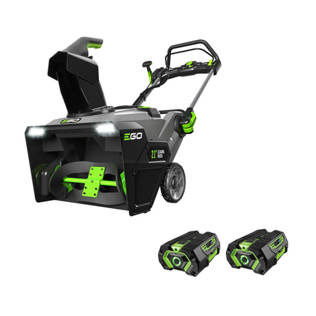 EGO POWER+ 24" Electric Snow Blower, Cordless Self-Propelled 2-Stage, Includes (2) 56 V 7.5Ah Batteries and Dual Port Charger - SNT2405