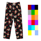 Custom Pajamas Pants Plaid Personalized Funny PJ Pant Design with Face Pajama for Men Women Dog Pet