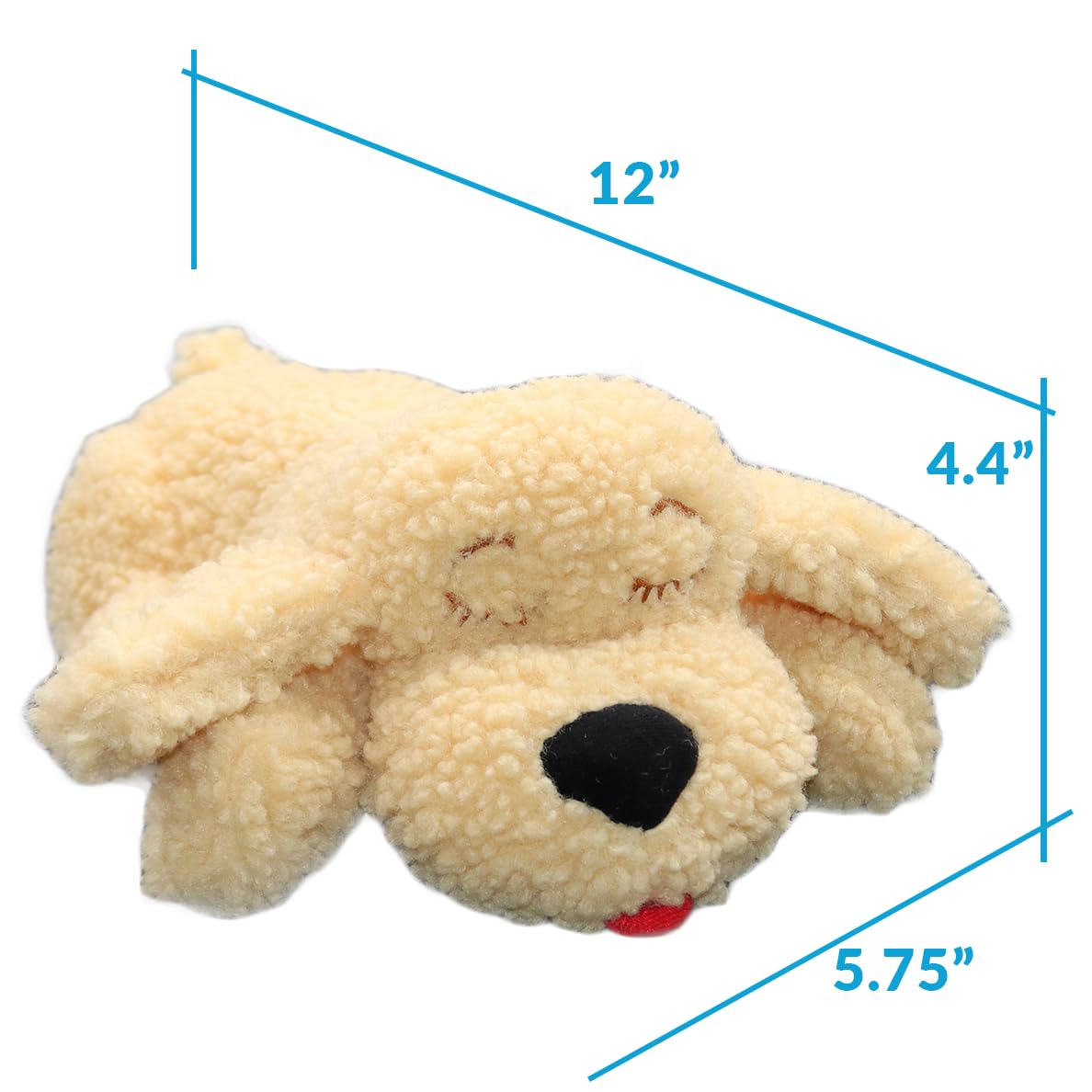 Original Snuggle Puppy Heartbeat Stuffed Dog Toy. Puppy Toy for Anxiety Relief, Calming Aid, and Comfort Toy for Behavioral Training in Golden