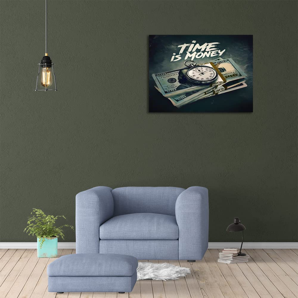 Success Tree Inspirational Quote Canvas Wall Art Motivational Motto Painting Inspiring Entrepreneur Posters Prints Artwork Decor Framed for Home Office Classroom Ready to Hang - 12" Wx18 H