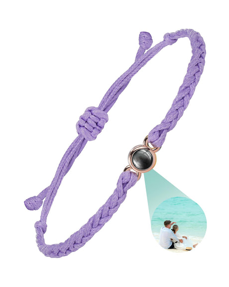 SUPHELPU Custom Bracelets with Picture Inside, Picture Bracelet Personalized Photo, Women's Identification Bracelets, Memorial Gifts for Loved One