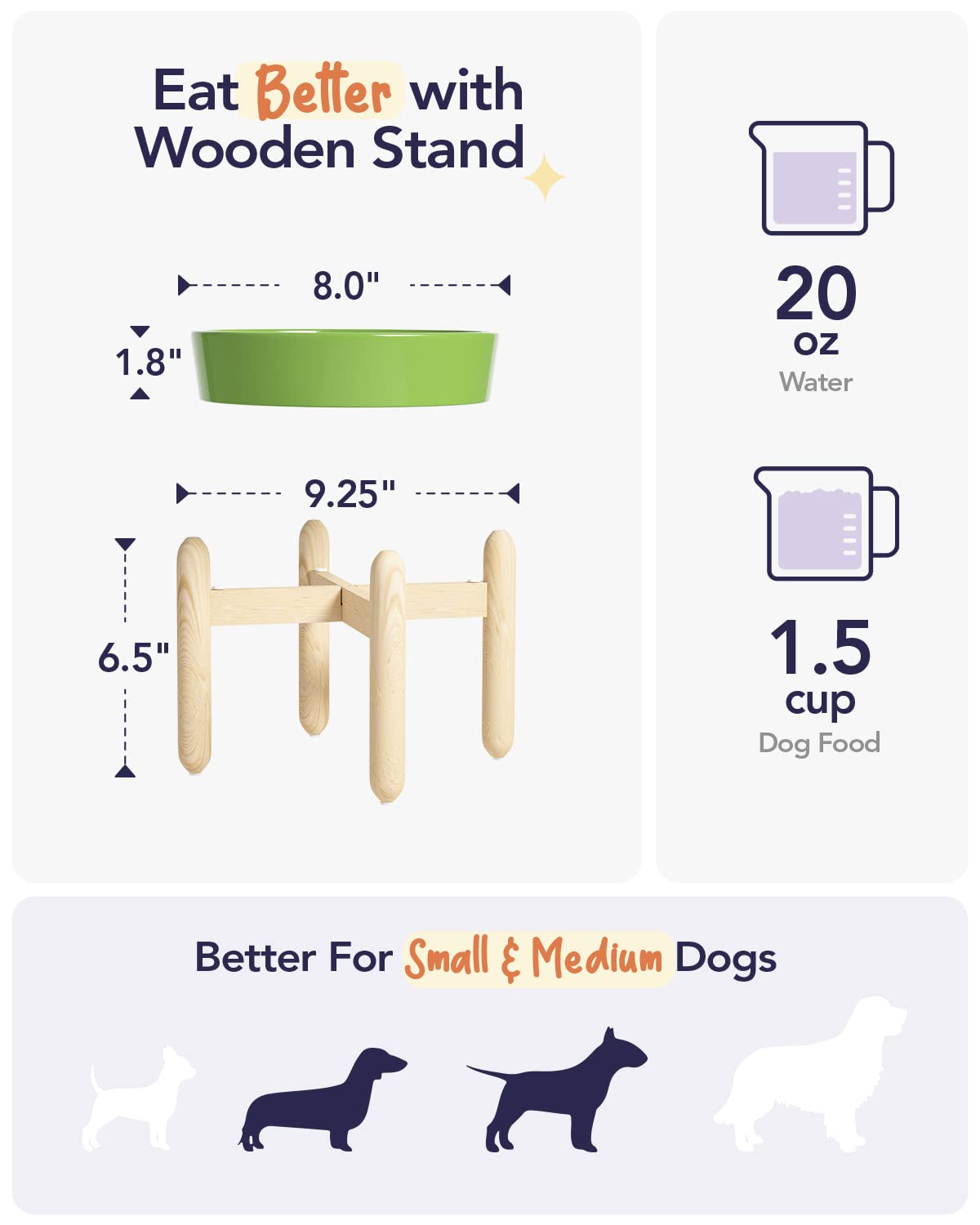 LE TAUCI Dog Bowls Slow Feeder Ceramic, 1.5 Cups Slow Feeding Dog Bowl Small Medium Breed, Puppy Slow Feeder Bowl for Fast Eater, Dog Dishes to Slow Down Eating, Puzzle Dog Food Bowl, Maze Purple