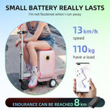 SE3S Smart Rideable Suitcase Electric Luggage Scooter For Travel (black)