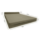 D&D Futon Furniture Sleeper Chair Folding Bed, Studio Sofa Guest Folded Mattress, High Density Foam (70 x 24 x 6, Navy Blue)