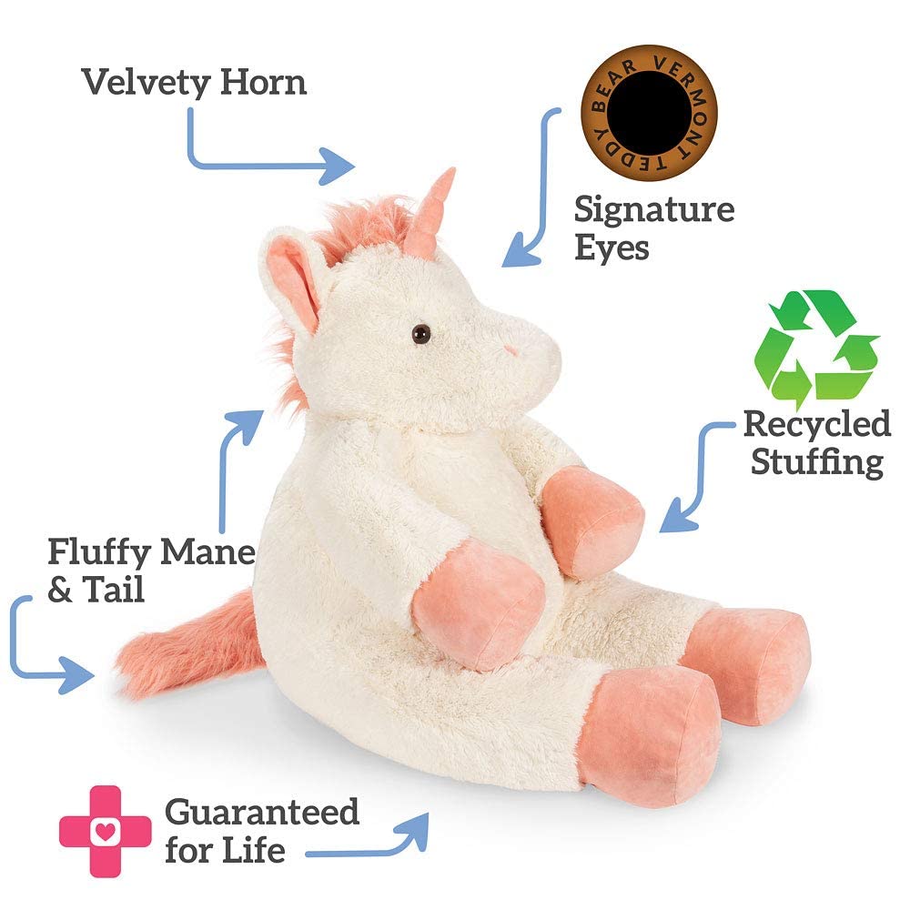 Vermont Teddy Bear Giant Elephant Stuffed Animal - 6 Foot Big Stuffed Elephant Plush from Giant Cuddle Collection - Collectible Plushies for Kids & Adults | Crafted in The USA
