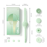 Electric Body Brush Back Scrubber for Shower, Waterproof Long Dual Handle Power Body Scrubber with 3 Heads, Rechargeable Bath Brush & 2 Speeds, for Cleansing, Exfoliating and Massaging Skin