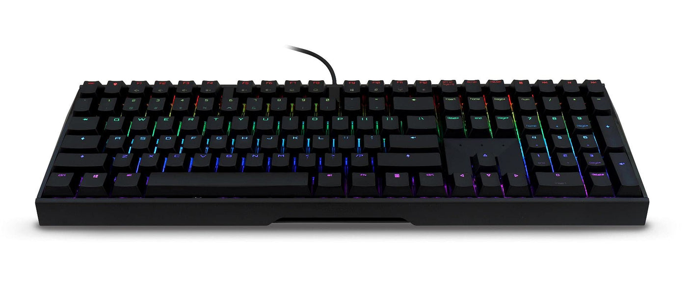 Cherry MX Board 3.0 S Wired Gamer Mechanical Keyboard with Aluminum Housing - MX Brown Switches (Slight Clicky) for Gaming and Office - Customizable RGB Backlighting - Full Size - Black