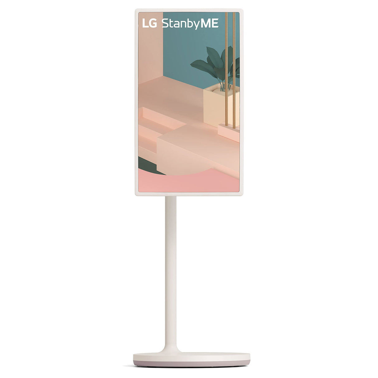 LG 27-Inch StanbyME Go Portable Smart 1080P Touch Screen (27LX5QKNA, 2023 Model), Calming Beige
