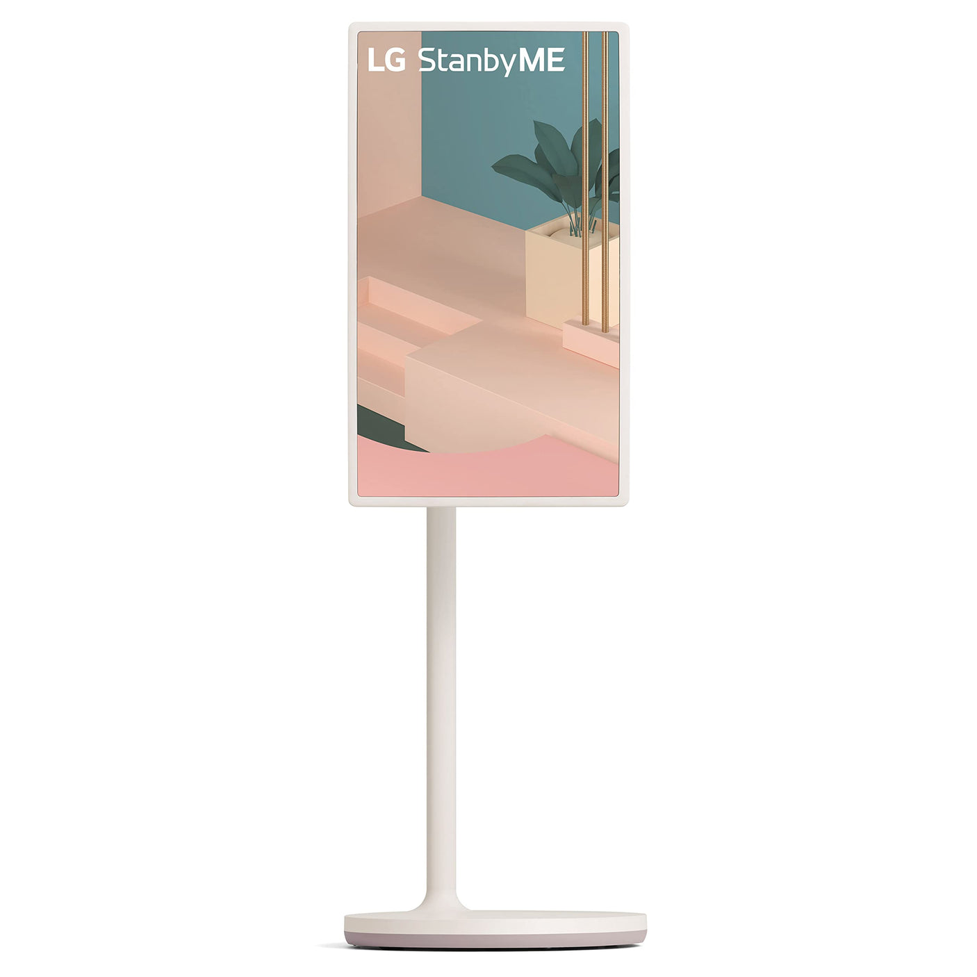LG 27-Inch StanbyME Go Portable Smart 1080P Touch Screen (27LX5QKNA, 2023 Model), Calming Beige