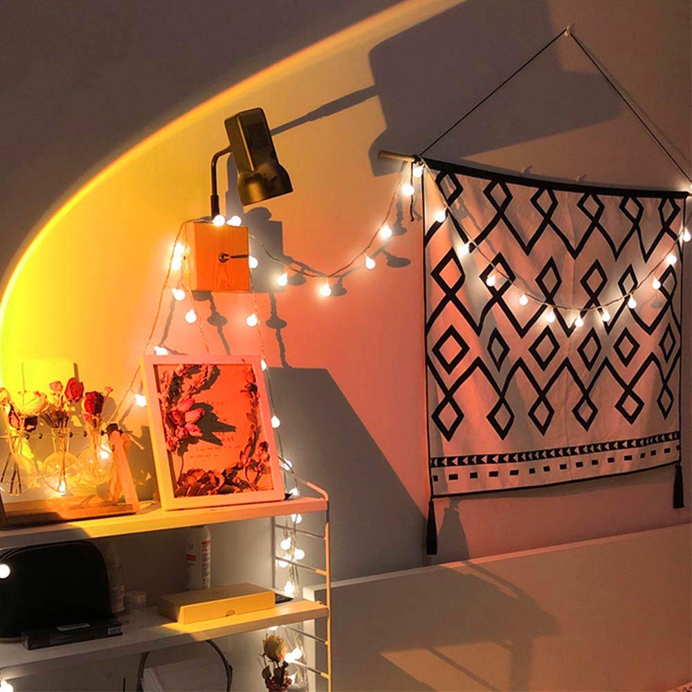 YouOKLight Sunset Lamp, Sunset Projector Lamp 10W LED Sunset Light Night Light 180 Degree Rotation Romantic Rainbow Light USB Charging for Bedroom Party Home Decor, Rainbow…