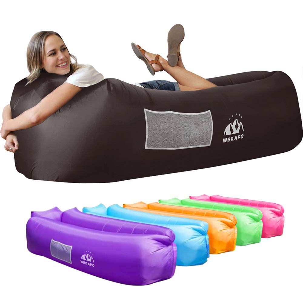 WEKAPO Inflatable Lounger Air Sofa Hammock-Portable,Water Proof& Anti-Air Leaking Design-Ideal Couch for Backyard Beach Traveling Camping Picnics & Music Festivals