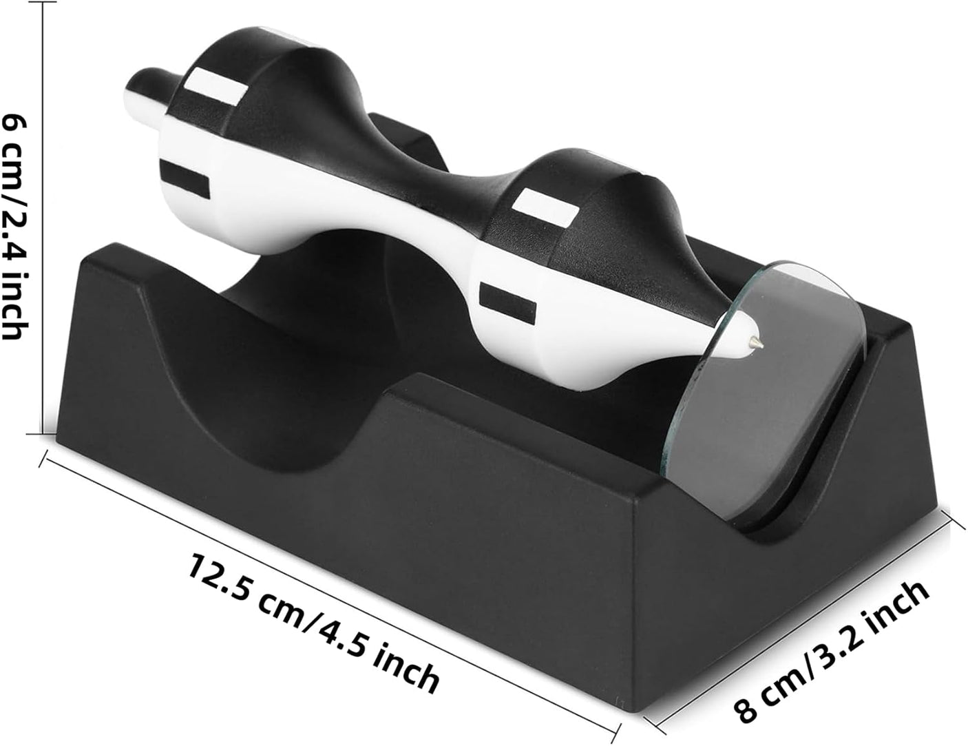 Magnetic Levitator Floating Classic Monochrome Spinning Top Anti-Gravity Gyroscope Toy for Office Desk Home Decoration