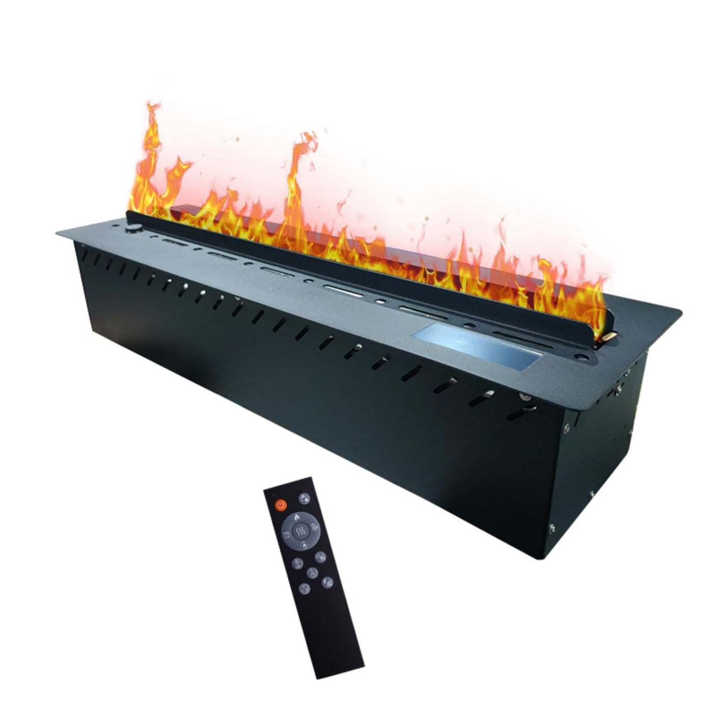 36 inch Water Vapor Fireplace 3D Atomizing Fireplace Recessed Electric Fireplace Remote Control with Timer Touch Simulation Flame Touch Flame Multiple Colors and Flame Adjustment
