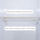 BOONA - The Original Tandem Shower | As Seen On Shark Tank | Double Shower Head for Couples, High Pressure Dual Shower Heads (One Showerhead, Midnight Black)