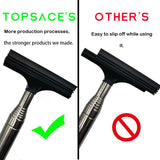 Car Side Mirror Squeegee, Retractable Telescopic Mirror Wiper, Anti-Fog & Water Cleaning Tool for Rainy & Foggy Weather, Extendable 98cm Handle, Portable Auto Mirror Cleaner
