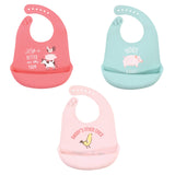 Hudson Baby Unisex Baby Silicone Bibs, Perfect Gentlemen, One Size