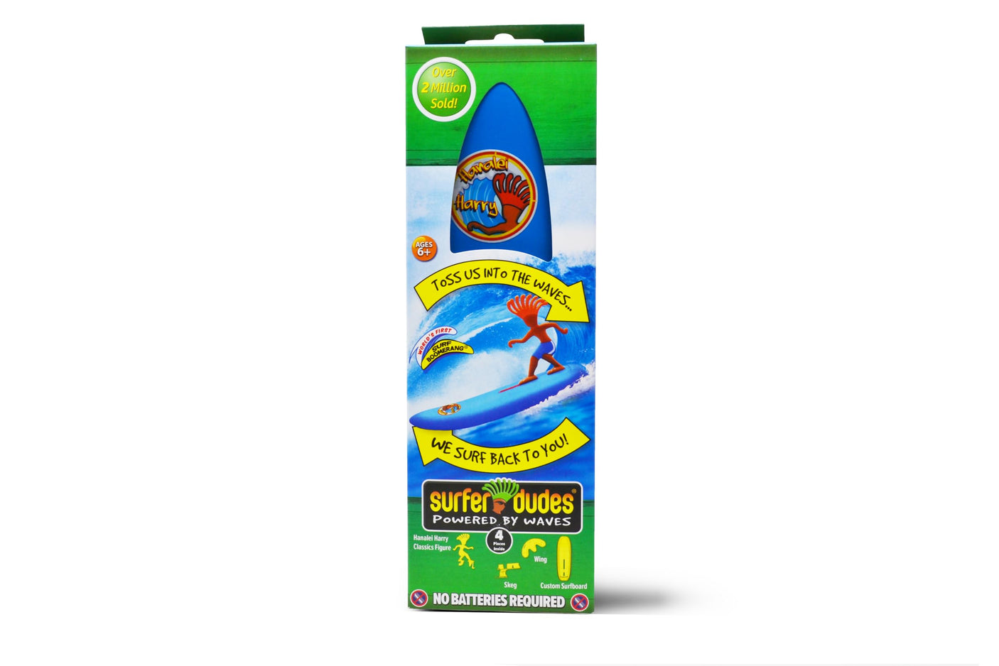 Surfer Dudes Classics Wave Powered Mini-Surfer and Surfboard Toy - J-Bay Jack