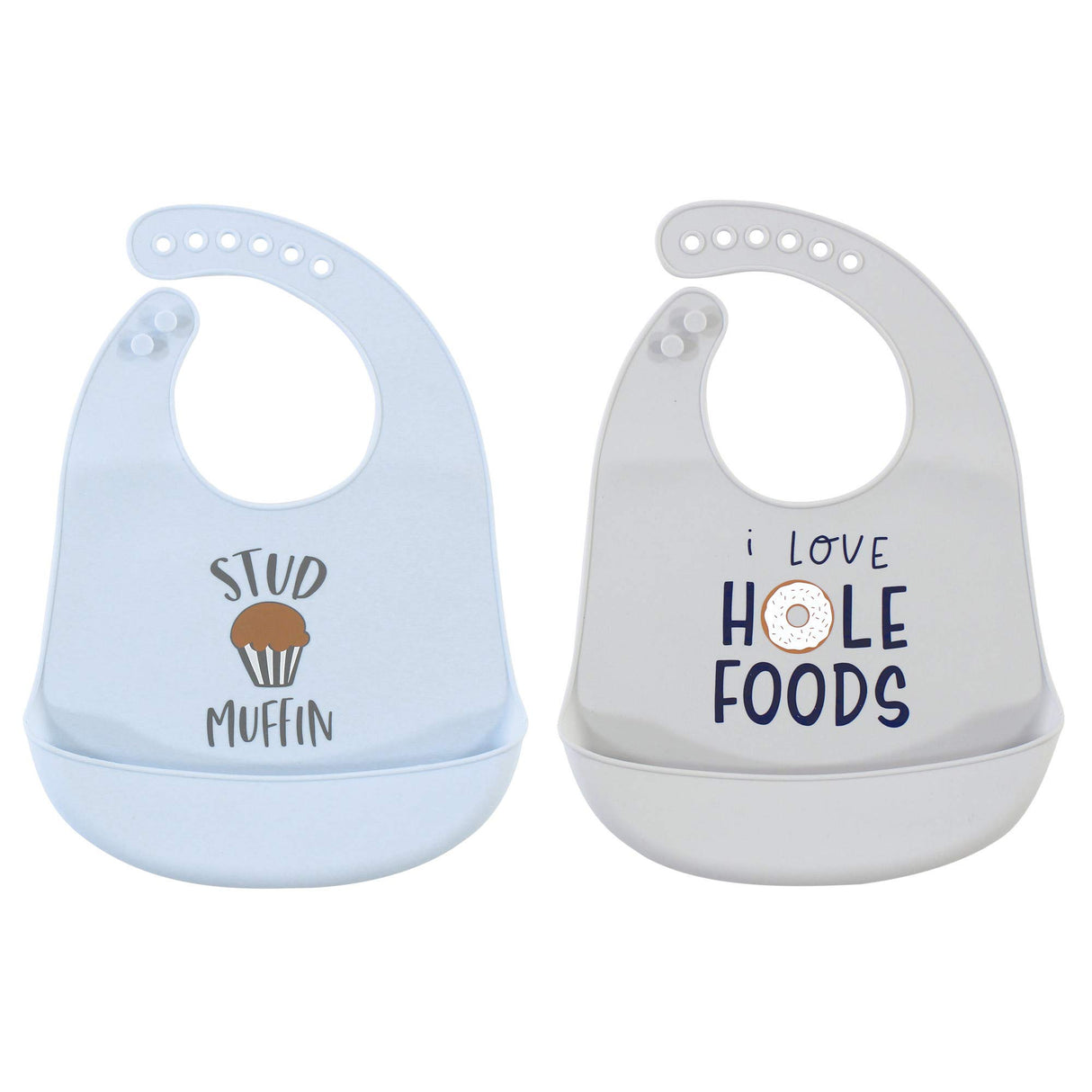 Hudson Baby Unisex Baby Silicone Bibs, Perfect Gentlemen, One Size