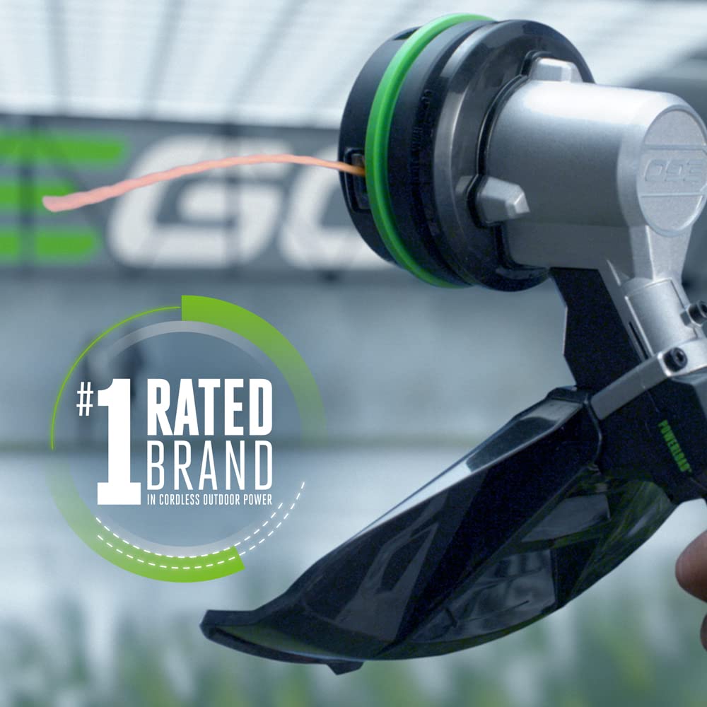 EGO Power+ ST1502SA 15-Inch 56-Volt Cordless String Trimmer with Rapid Reload and Split Shaft 2.5Ah Battery and Charger Included, Black