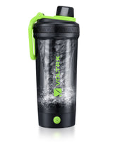 VOLTRX Electric Protein Shaker Bottle - USB Rechargeable Mixer Cup for Shakes and Meal Replacements, BPA-Free Tritan, 24oz