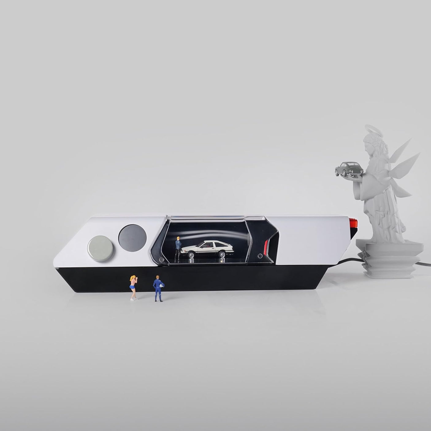 Windsible, Desktop Wind Tunnel, for 1:64 Diecast Car Models, Miniature Wind Simulation, Display Stand, for Collectors and Hobbyists